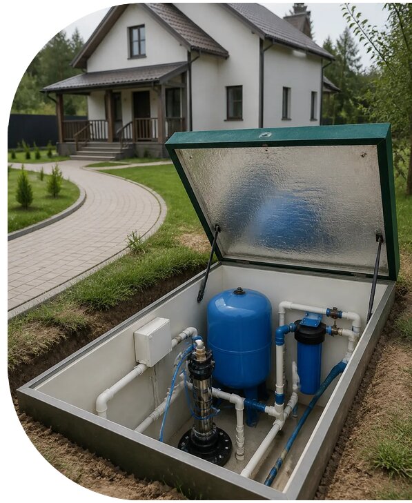 Автономное водоснабжение дома в Сатке от 155160 р. | АПаруса-Стк